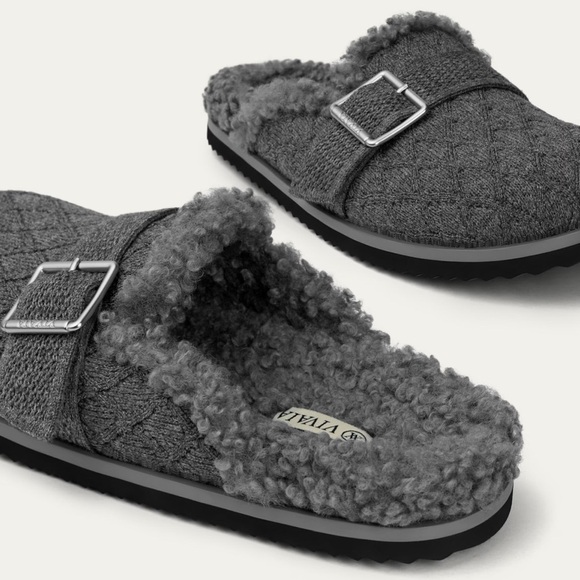 VIVAIA Round-Toe Wool Slippers (Hazel) Sz 8.5 - Picture 9 of 12